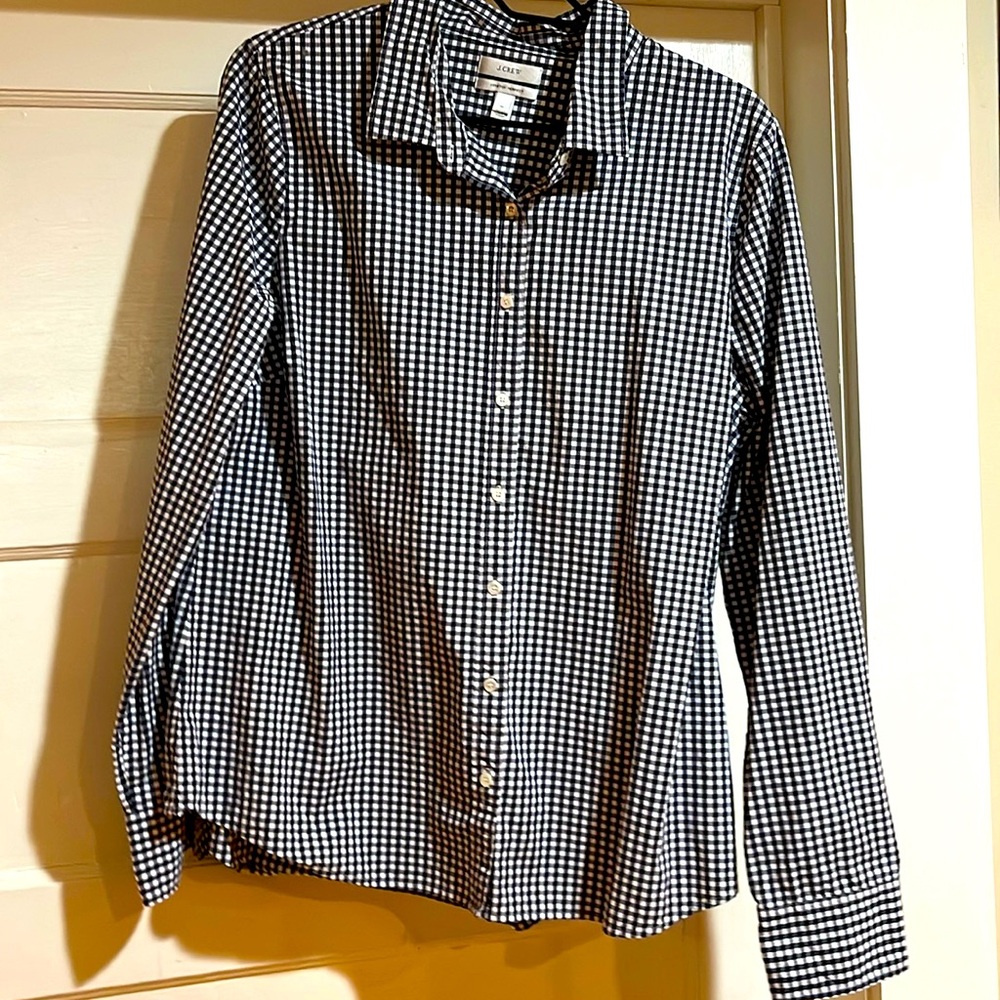 J Crew XL Stretch Perfect Blouse